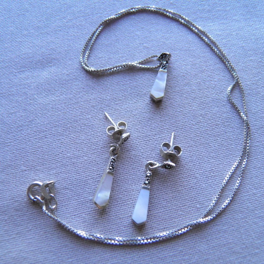 Sterling Silver Earrings & necklace